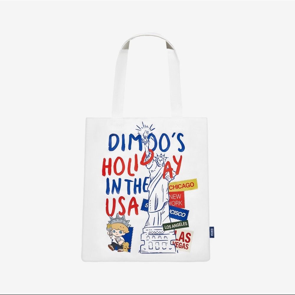 Dimoo's Holiday in the USA White Tote Bag